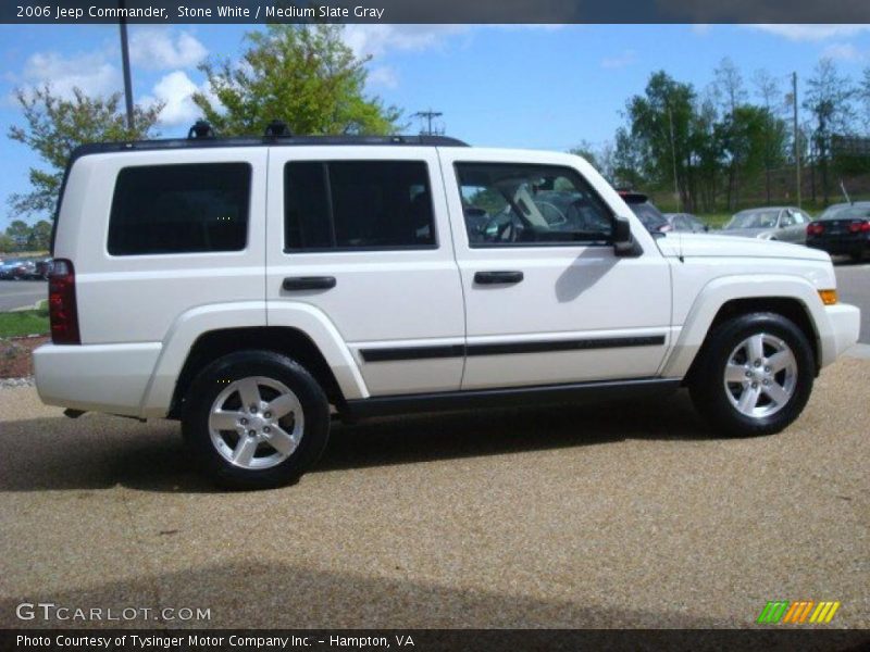 Stone White / Medium Slate Gray 2006 Jeep Commander