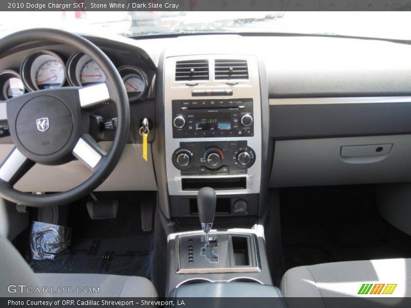 Stone White / Dark Slate Gray 2010 Dodge Charger SXT
