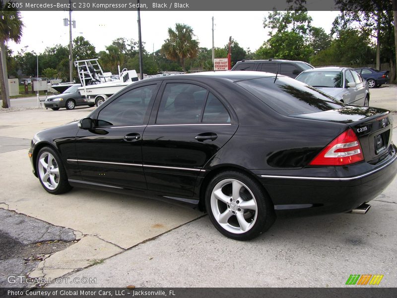 Black / Black 2005 Mercedes-Benz C 230 Kompressor Sedan