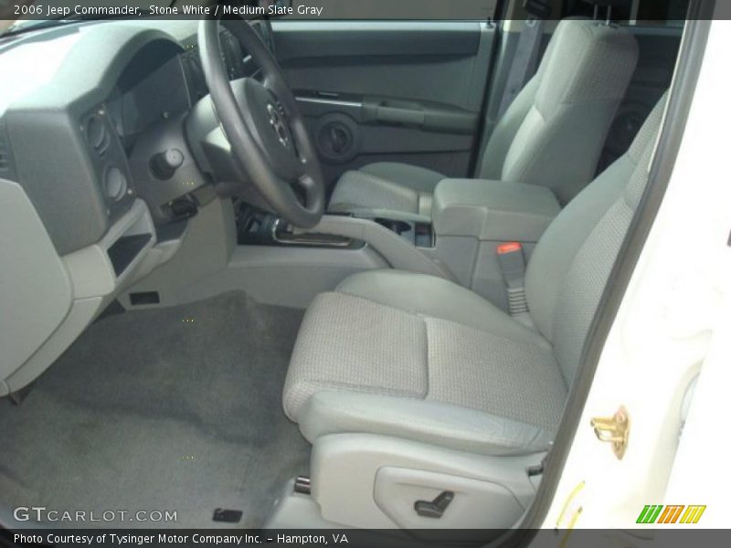 Stone White / Medium Slate Gray 2006 Jeep Commander