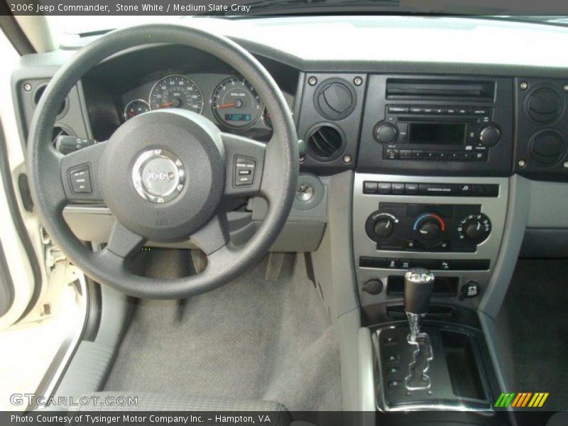 Stone White / Medium Slate Gray 2006 Jeep Commander