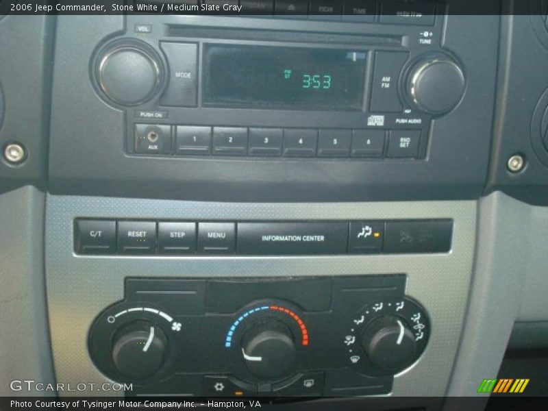 Stone White / Medium Slate Gray 2006 Jeep Commander