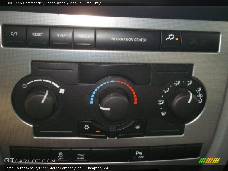 Stone White / Medium Slate Gray 2006 Jeep Commander