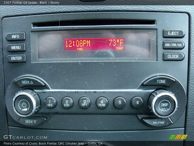 Black / Ebony 2007 Pontiac G6 Sedan