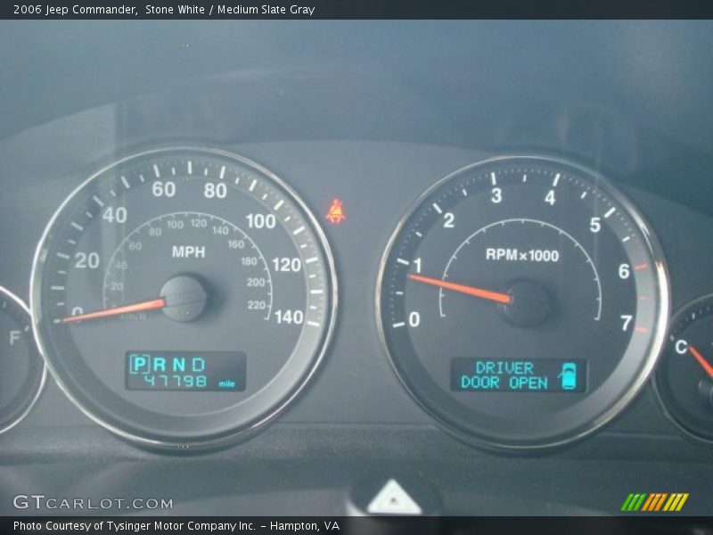 Stone White / Medium Slate Gray 2006 Jeep Commander