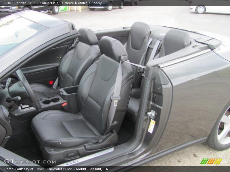 Granite Metallic / Ebony 2007 Pontiac G6 GT Convertible