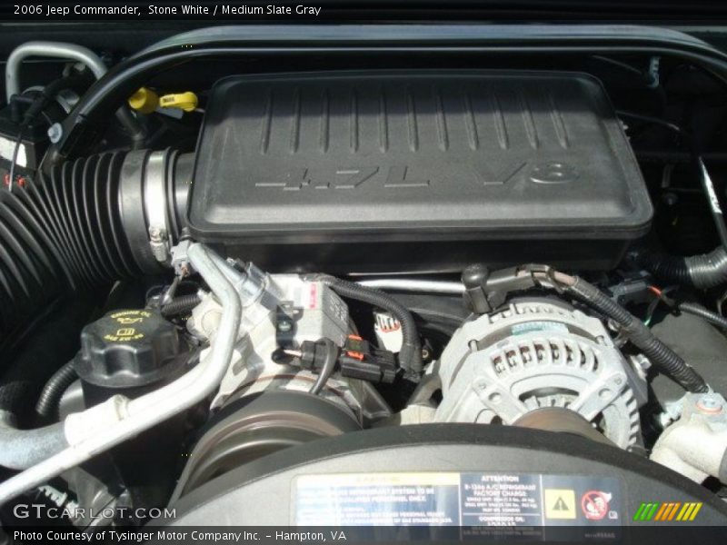 Stone White / Medium Slate Gray 2006 Jeep Commander