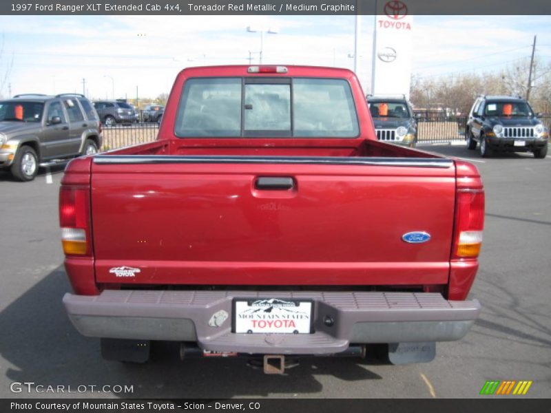 Toreador Red Metallic / Medium Graphite 1997 Ford Ranger XLT Extended Cab 4x4