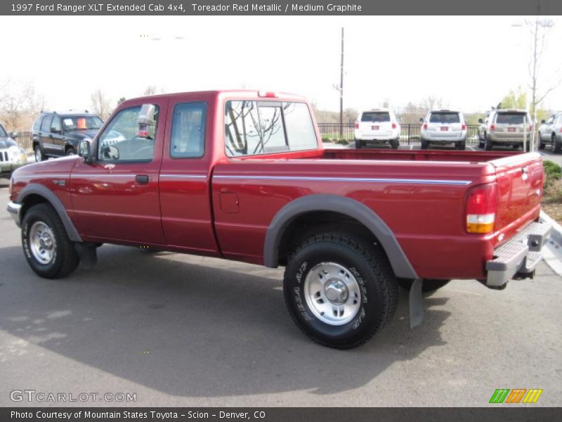 Toreador Red Metallic / Medium Graphite 1997 Ford Ranger XLT Extended Cab 4x4