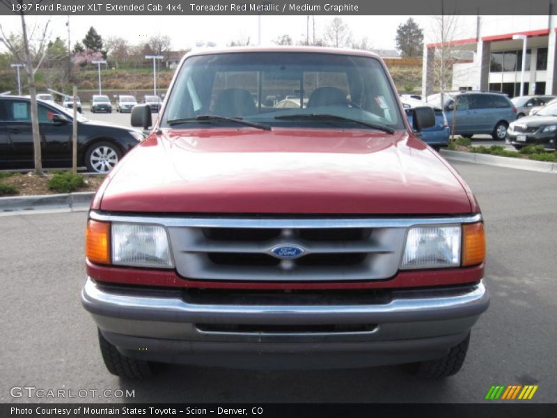 Toreador Red Metallic / Medium Graphite 1997 Ford Ranger XLT Extended Cab 4x4