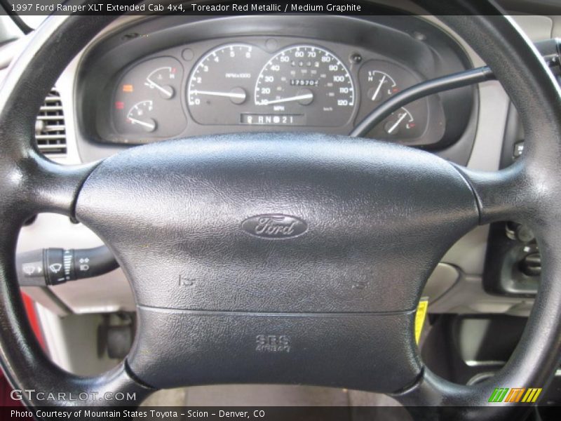 Toreador Red Metallic / Medium Graphite 1997 Ford Ranger XLT Extended Cab 4x4
