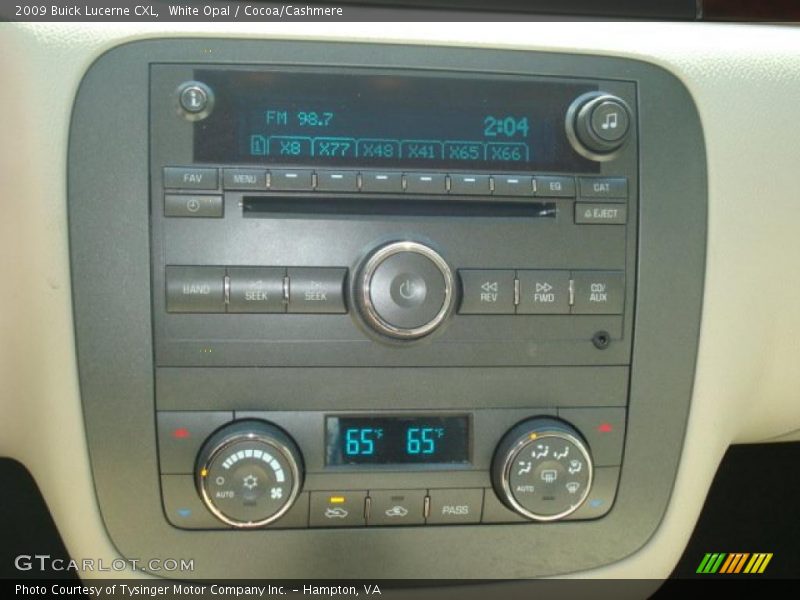 White Opal / Cocoa/Cashmere 2009 Buick Lucerne CXL