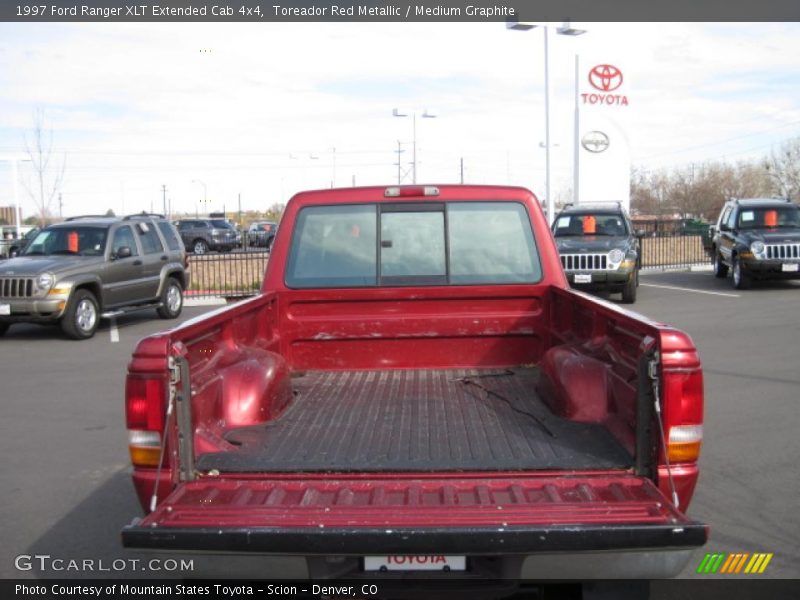 Toreador Red Metallic / Medium Graphite 1997 Ford Ranger XLT Extended Cab 4x4