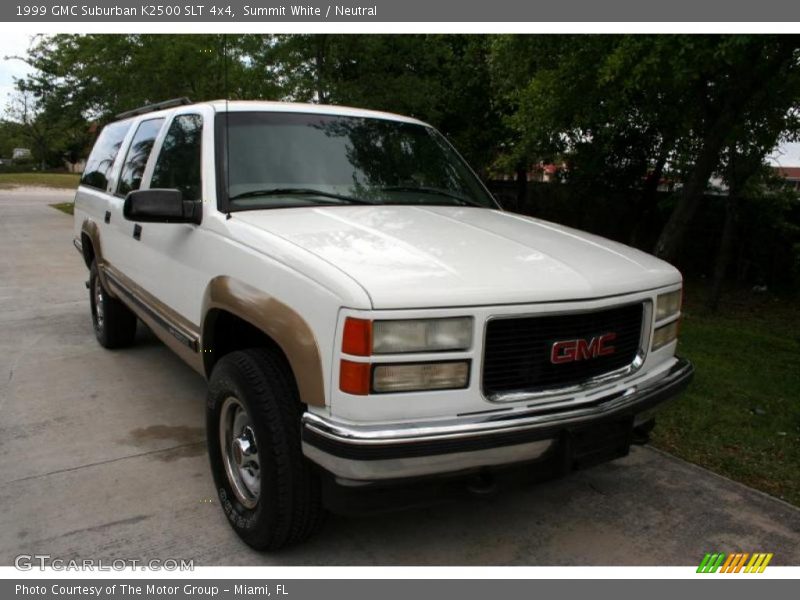 Summit White / Neutral 1999 GMC Suburban K2500 SLT 4x4
