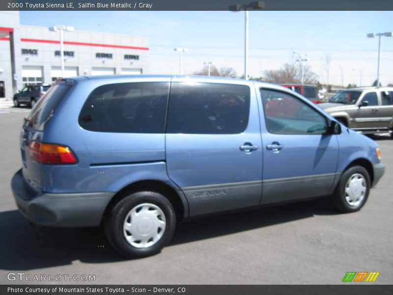 Sailfin Blue Metallic / Gray 2000 Toyota Sienna LE