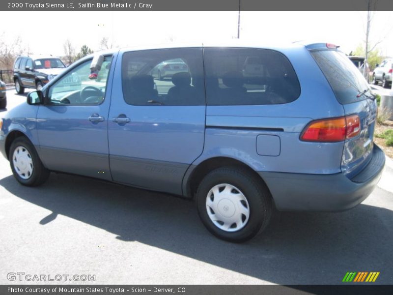 Sailfin Blue Metallic / Gray 2000 Toyota Sienna LE