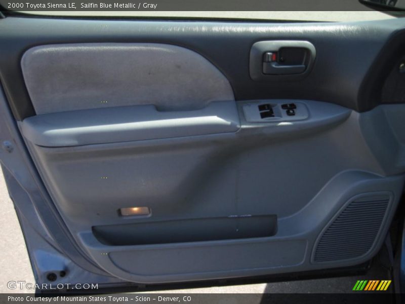 Sailfin Blue Metallic / Gray 2000 Toyota Sienna LE