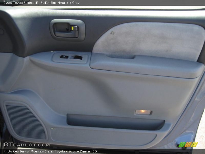 Sailfin Blue Metallic / Gray 2000 Toyota Sienna LE