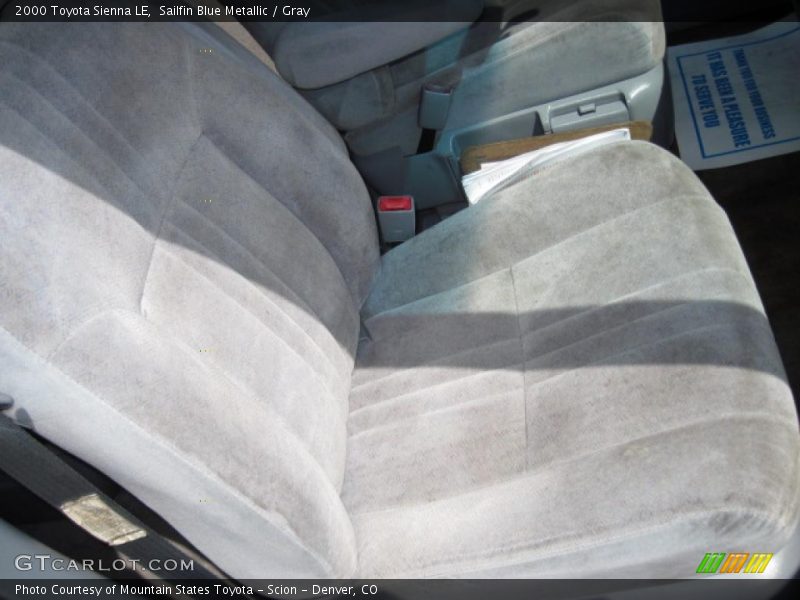 Sailfin Blue Metallic / Gray 2000 Toyota Sienna LE