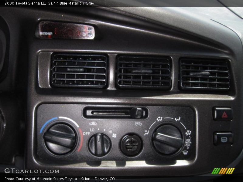 Sailfin Blue Metallic / Gray 2000 Toyota Sienna LE