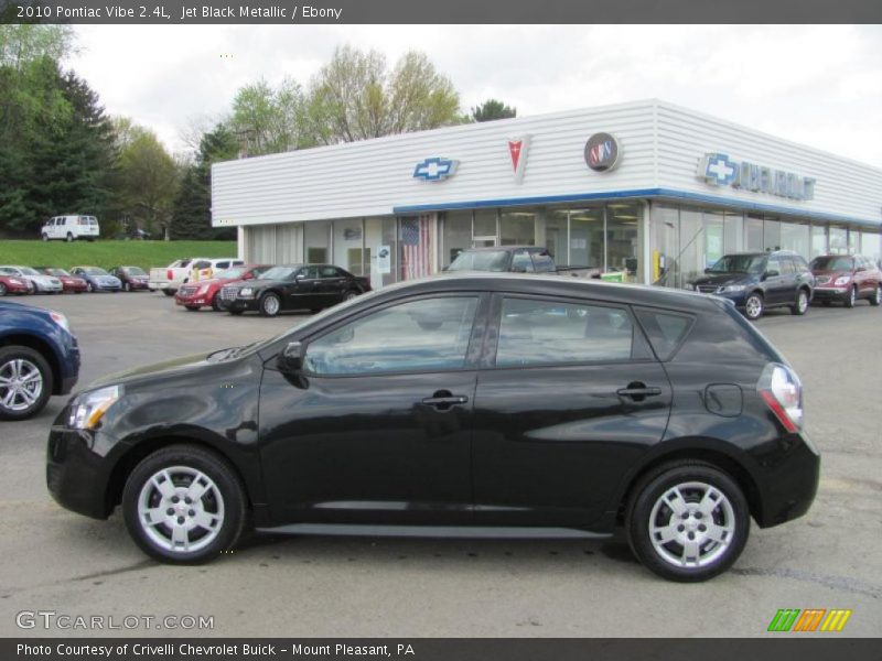 Jet Black Metallic / Ebony 2010 Pontiac Vibe 2.4L