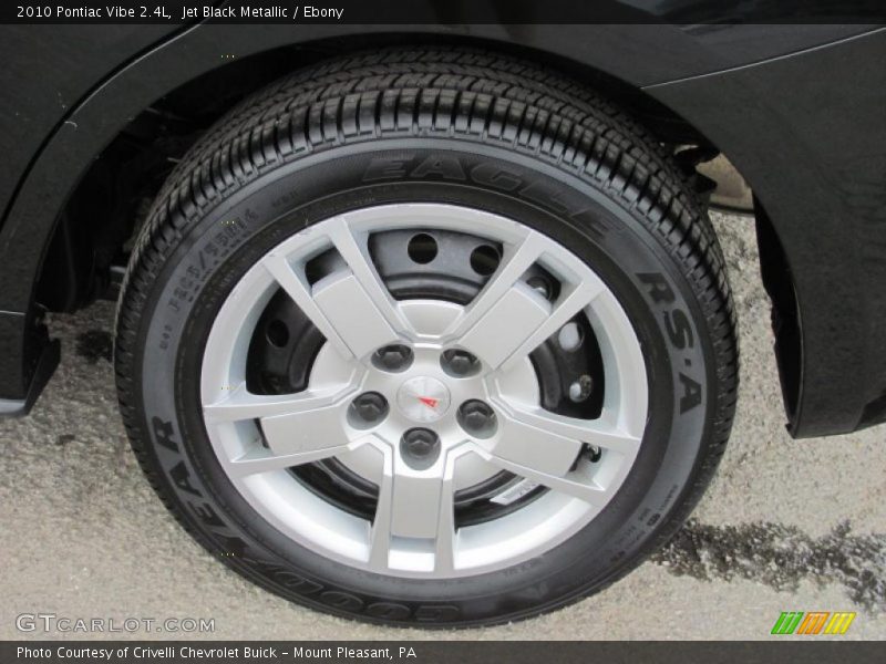 Jet Black Metallic / Ebony 2010 Pontiac Vibe 2.4L