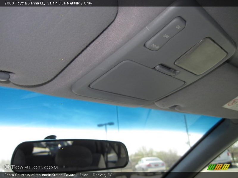 Sailfin Blue Metallic / Gray 2000 Toyota Sienna LE