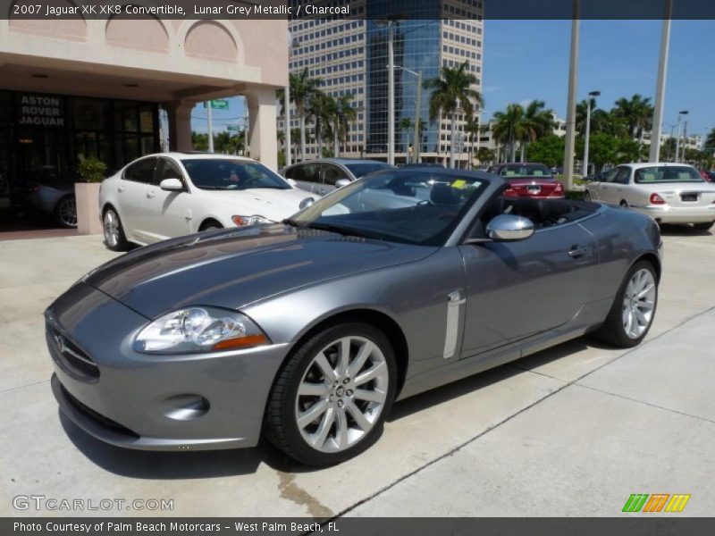 Lunar Grey Metallic / Charcoal 2007 Jaguar XK XK8 Convertible