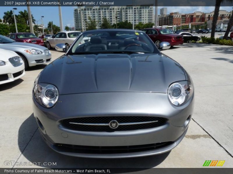 Lunar Grey Metallic / Charcoal 2007 Jaguar XK XK8 Convertible