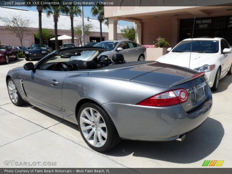 Lunar Grey Metallic / Charcoal 2007 Jaguar XK XK8 Convertible