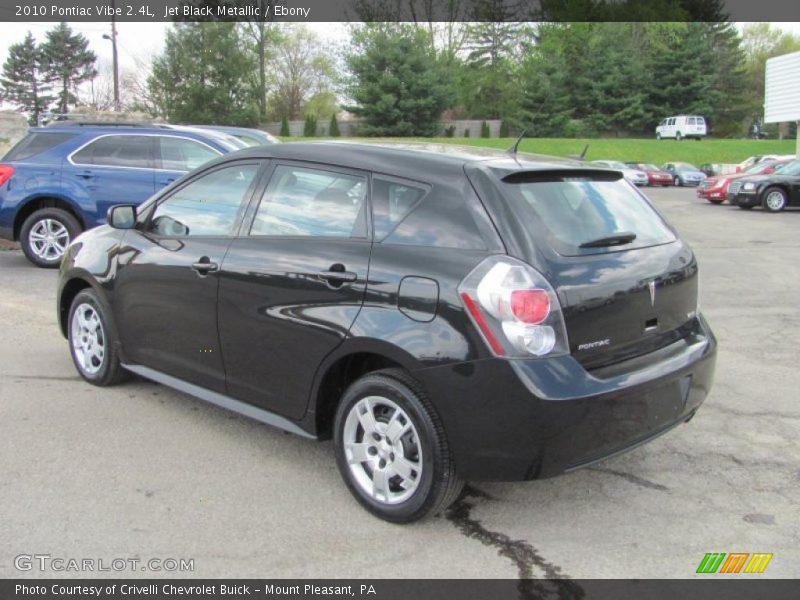 Jet Black Metallic / Ebony 2010 Pontiac Vibe 2.4L