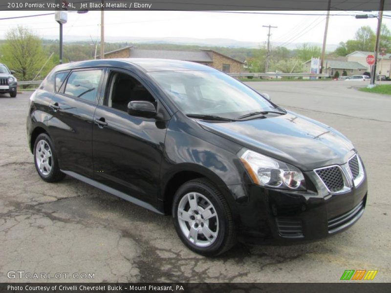 Jet Black Metallic / Ebony 2010 Pontiac Vibe 2.4L