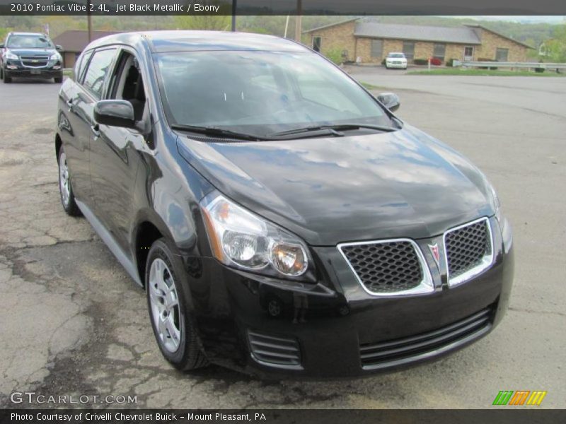Jet Black Metallic / Ebony 2010 Pontiac Vibe 2.4L