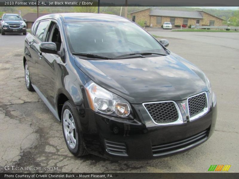 Jet Black Metallic / Ebony 2010 Pontiac Vibe 2.4L