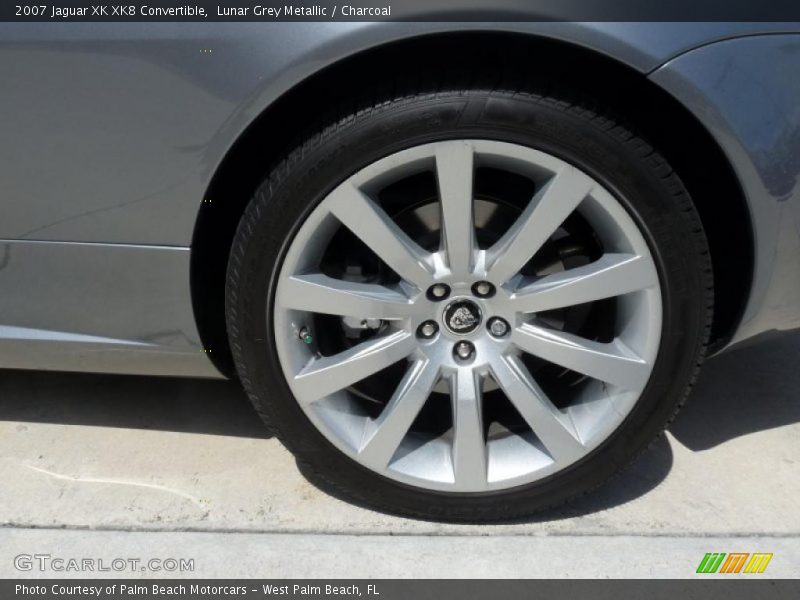 Lunar Grey Metallic / Charcoal 2007 Jaguar XK XK8 Convertible