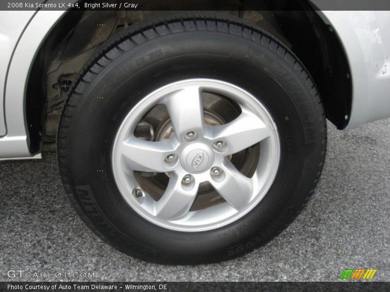 Bright Silver / Gray 2008 Kia Sorento LX 4x4