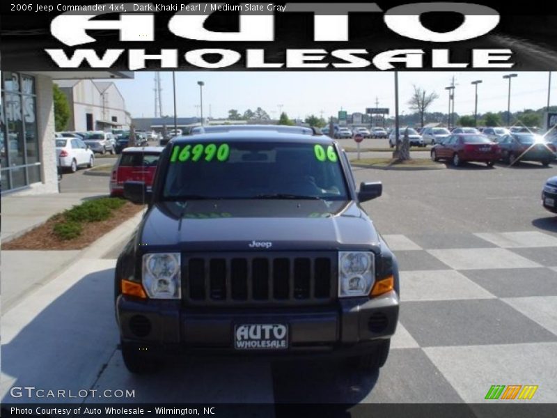 Dark Khaki Pearl / Medium Slate Gray 2006 Jeep Commander 4x4