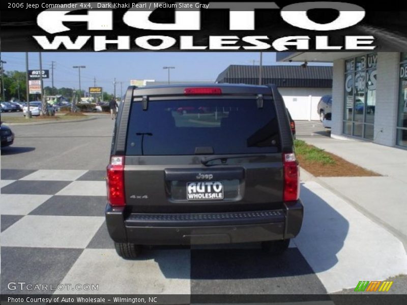 Dark Khaki Pearl / Medium Slate Gray 2006 Jeep Commander 4x4