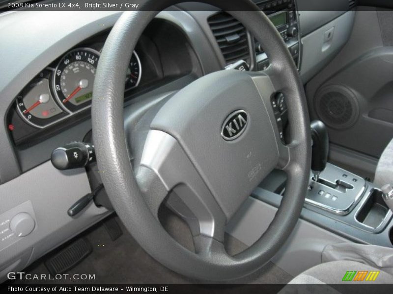 Bright Silver / Gray 2008 Kia Sorento LX 4x4