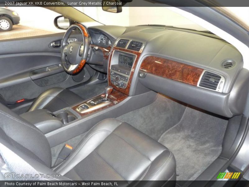 Lunar Grey Metallic / Charcoal 2007 Jaguar XK XK8 Convertible