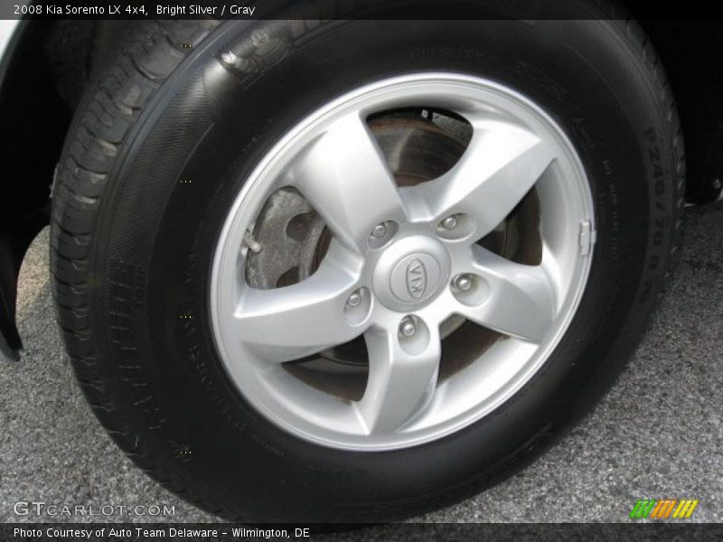 Bright Silver / Gray 2008 Kia Sorento LX 4x4
