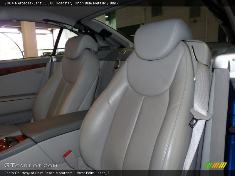 Orion Blue Metallic / Black 2004 Mercedes-Benz SL 500 Roadster