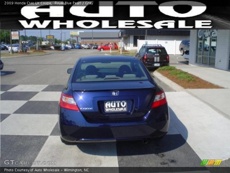 Royal Blue Pearl / Gray 2009 Honda Civic LX Coupe
