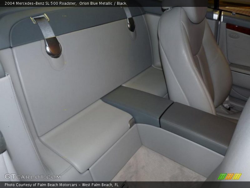 Orion Blue Metallic / Black 2004 Mercedes-Benz SL 500 Roadster