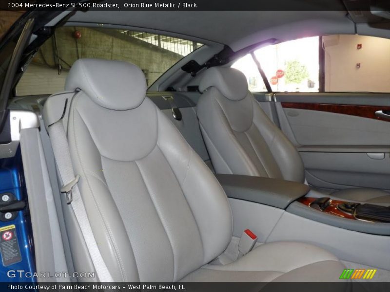 Orion Blue Metallic / Black 2004 Mercedes-Benz SL 500 Roadster