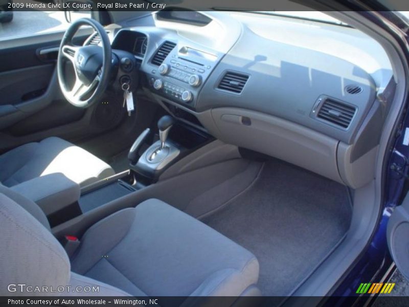 Royal Blue Pearl / Gray 2009 Honda Civic LX Coupe