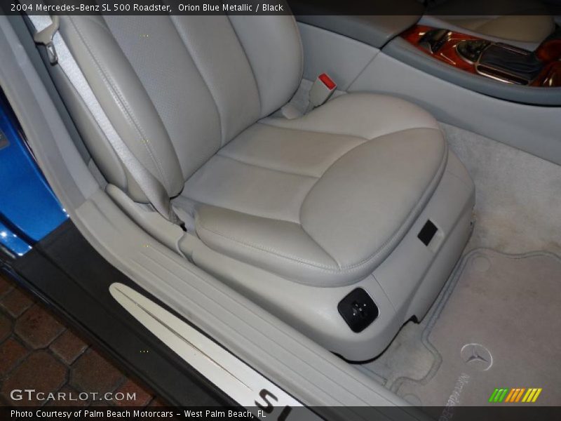 Orion Blue Metallic / Black 2004 Mercedes-Benz SL 500 Roadster