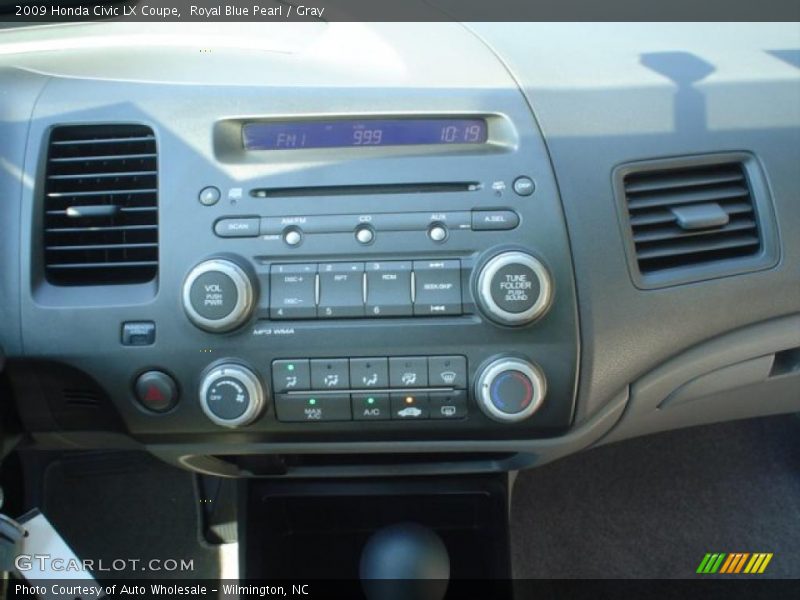 Royal Blue Pearl / Gray 2009 Honda Civic LX Coupe