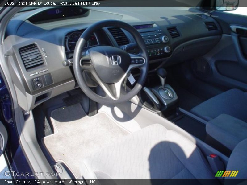 Royal Blue Pearl / Gray 2009 Honda Civic LX Coupe