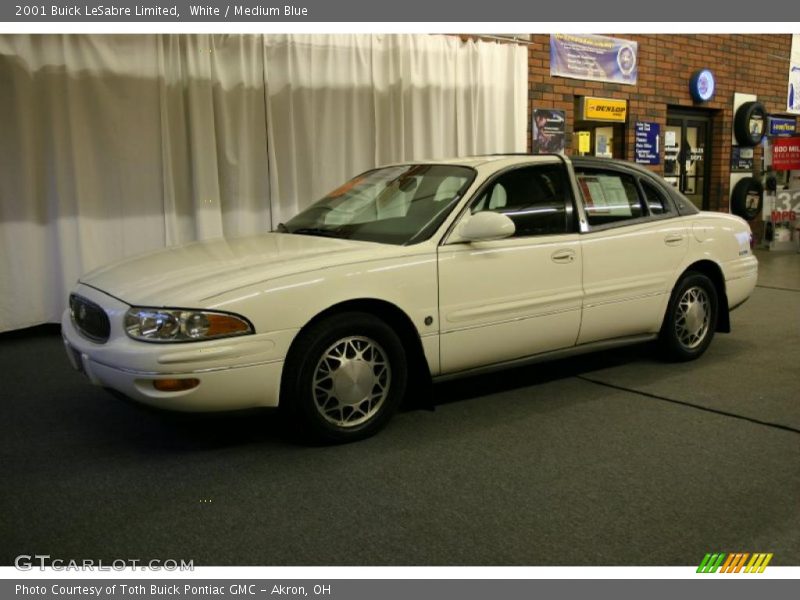 White / Medium Blue 2001 Buick LeSabre Limited